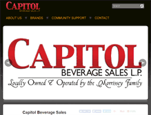 Tablet Screenshot of capitolbeverage.com